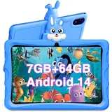 DOOGEE U9 Kid Kinder Tablet Android 14, 10 Zoll HD Augenschutz Kids Tablet, 7GB+64GB/TF 1TB Quad-Core, 5060mAh, WiFi 6, Dual-Kamera,Kinder-Tablet mit Schutzhülle