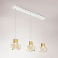 Fabas Luce Kino 3-flg. 36W 90 cm eckig cognac