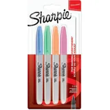 Sharpie 2065402, Permanent-Marker Fibre tip, Blau, Grün, Orange, Pink, 4 Stück(e)