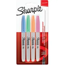 Sharpie 2065402, Permanent-Marker Fibre tip, Blau, Grün, Orange, Pink, 4 Stück(e)