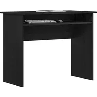 vidaXL Schreibtisch Schwarz Eichen-Optik 90x50x74 cm Holzwerkstoff