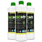 BiOHY KFZ Polster- & Lederpflege Polsterreiniger Auto, Autositz Reiniger, Innenraumpflege 3er Pack (3 x 1 Liter Flasche)