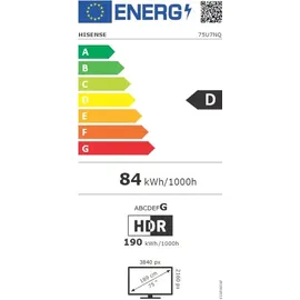 Hisense 75U7NQ 75 Zoll MiniLED ULED 4K TV