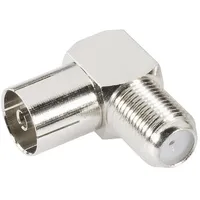 TRU Components 1579507 Koax-Adapter Koax-Buchse - F-Buchse