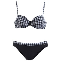 LASCANA Bügel-Bikini Damen schwarz-weiß Gr.52 Cup C