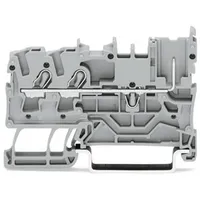WAGO 2022-1301/999-953 Mini-Doppelstock-Basisklemme 5.20mm Push-In-Klemme grau 100 Stück