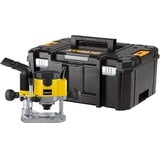 DEWALT 1.400 Watt Oberfräse DW622KT (Konstante Drehzahl durch Vollwellenelektronik, Sanftanlauf, feinjustierbare Frästiefeneinstellung, Spindelarretierung, Alu-Druckgussgehäuse mit präziser Führung)