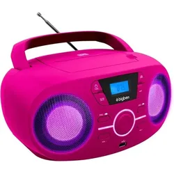 Tragbares CD/Radio mit USB pink