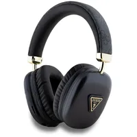 GUESS Pu Leather 4g Triangle Logo Kabellose Kopfhörer Schwarz