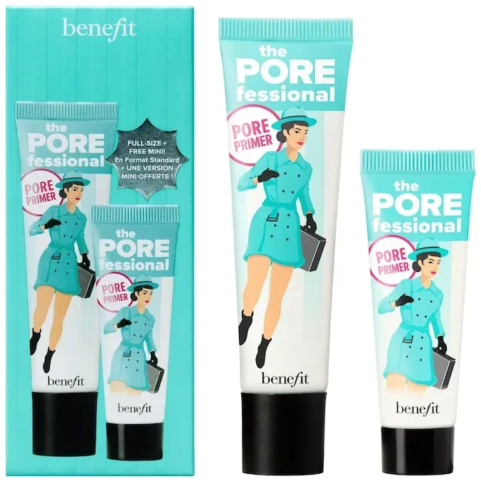 Benefit The POREfessional Primer Kit - Glättender Gesichtsprimer in Full-size und Mini  