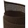zaunzu® Sichtschutzstreifen Rille Gelocht 50 x 19 cm Braun PP 1 St.