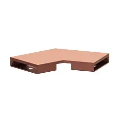 Kessel Verbindungsstück 45103.03 Copper gebürstet, Winkel 30 Grad