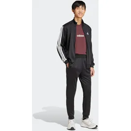adidas 3-Streifen French Terry Trainingsanzug Schwarz L