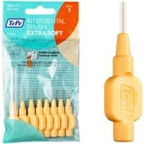 TePe Interdentalbürsten Extra Soft Orange (ISO Größe 1: 0,45 mm) / Für eine besonders sanfte & effiziente Reinigung der Zahnzwischenräume / 1 x 8 Interdentalbürsten