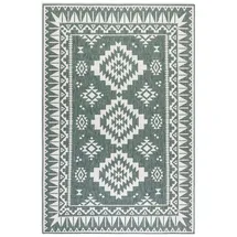 ELLE DECORATION "Dynamic, Wendeteppich", grün, B:80cm H:5mm L:150cm, Polypropylen, Teppiche, Teppich, Flachgewebe, In-& Outdoor, Modern, wendbar, Balkon, Wohnzimmer, Außen