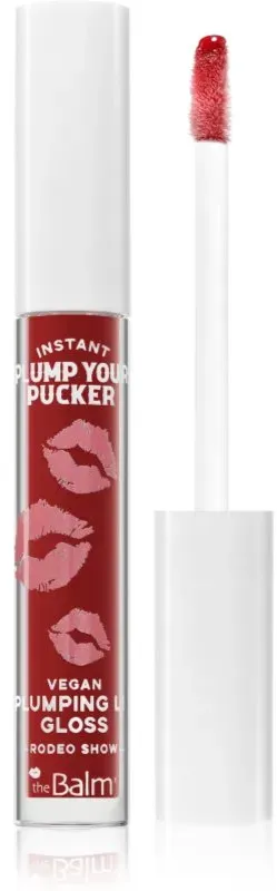 theBalm Plump Your Pucker Lip Gloss Lipgloss für mehr Volumen Farbton Rodeo Show 2.7 ml