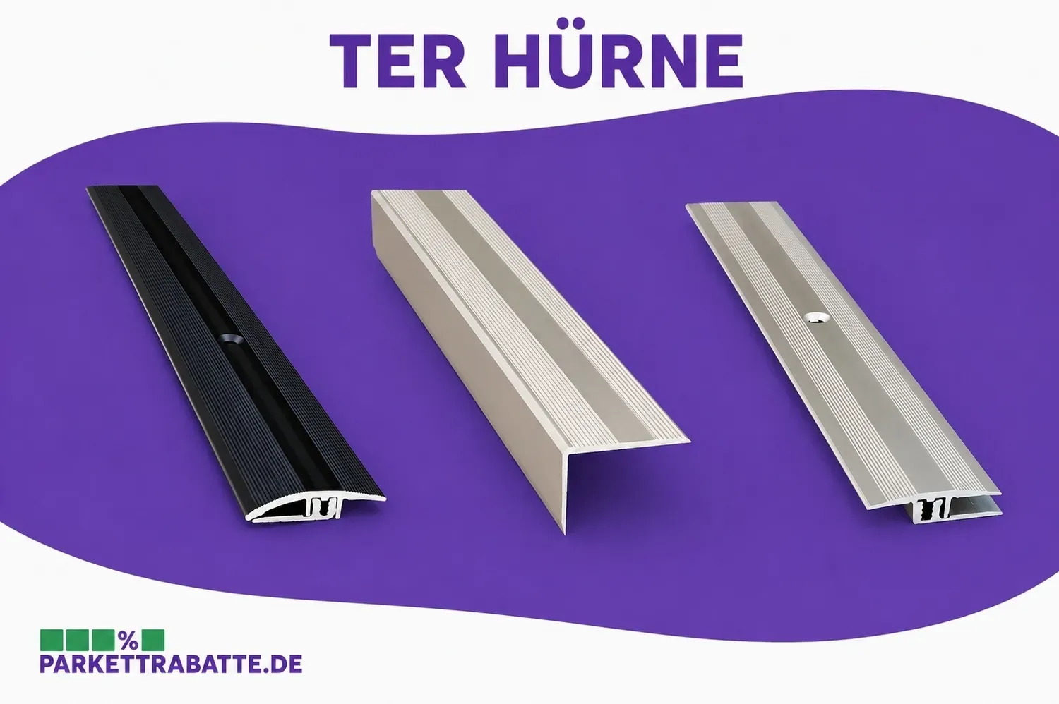 ter Hürne Leisten Übergangsprofil Weiß flexibel Typ UEF 717 900x1x38 mm