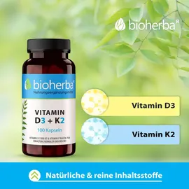 Bioherba Vitamin D3 + K2 Kapseln 100 St.