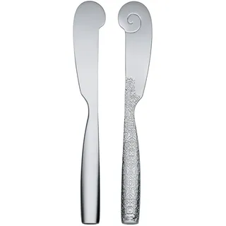 Alessi Dressed Buttermesser 6 Stück aus Edelstahl glänzend poliert