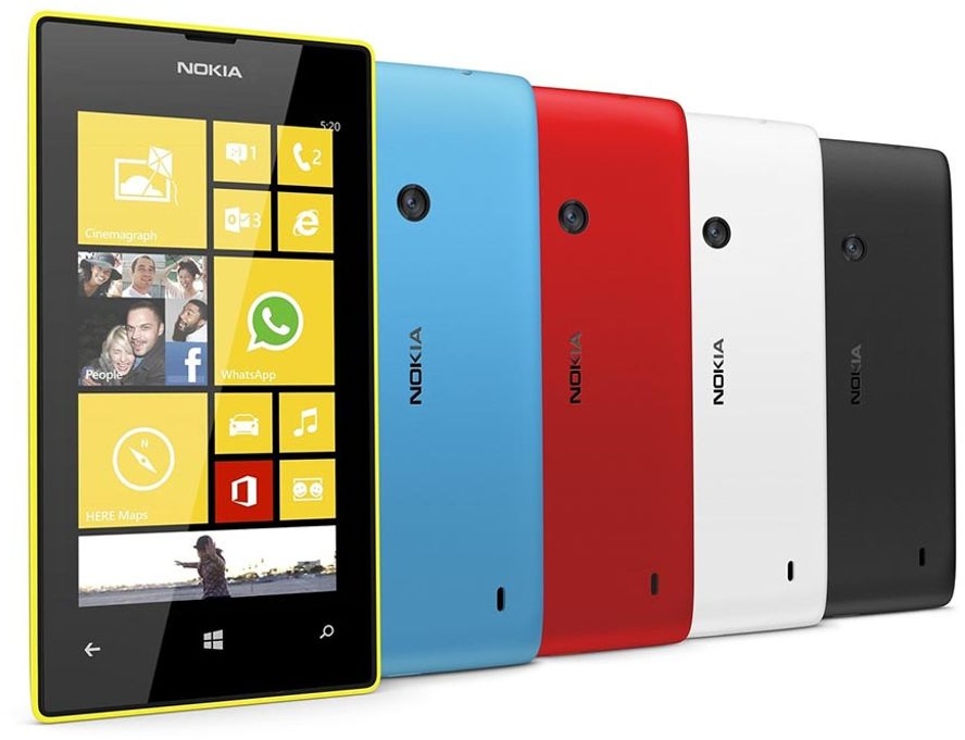Nokia Lumia 520 Windows Smartphone - 8GB 1,0 GHz 4,0' - Rot / Schwarz / Gelb, Farbe:weiß, Zustand:Neu in