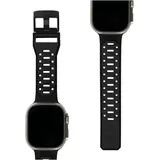 UAG Civlian Strap - Apple Watch 45/44/42mm (42 mm, 44 mm, 45 mm, Silikon), Uhrenarmband, Schwarz