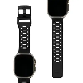 UAG Civlian Strap - Apple Watch 45/44/42mm (42 mm, 44 mm, 45 mm, Silikon), Uhrenarmband, Schwarz