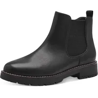 Jana Damen Stiefeletten ohne Absatz mit Reißverschluss Vegan, Schwarz (Schwarz), 40 EU