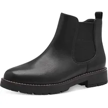 Jana Damen Stiefeletten ohne Absatz mit Reißverschluss Vegan, Schwarz (Schwarz), 40 EU
