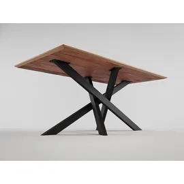 magnolia home Ellen 180 x 76 x 90 cm Eiche lackiert schwarz