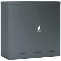 [en.casa] Molise Aktenschrank 90 x 40 x 90 cm Dunkelgrau