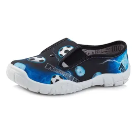 Ladeheid Kinder Hausschuhe LARW006 (Marineblau/Weiß/Bälle, 25 EU). - Blau - 25