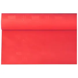 Papstar Papiertischtuch mit Damastprägung 6 m x 1,2 m Rot