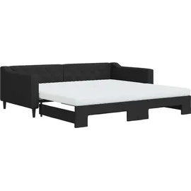 vidaXL Tagesbett 100 x 200 cm Schwarz