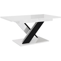 MEBLINI Esstisch Ausziehbar - Esszimmertisch Modern - Küchentisch - Säulentisch - Ausziehtisch - Dining Table - Esszimmertische - 140-180x80x75cm...