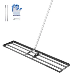 VEVOR Rasenrakel Nivellierrechen Levelingrake Rasenpflege 1219x254x2290mm