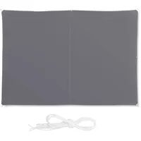 Relaxdays Sonnensegel rechteckig 300 x 200 cm grau