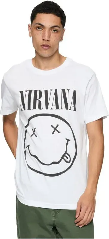 Merchcode Nirvana Lithium Tee T-Shirts weiß S