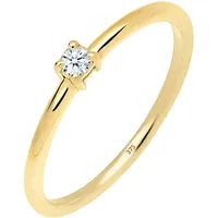 Elli DIAMONDS Verlobungsring Diamant 0.06 ct. 375 Gelbgold Ringe Damen