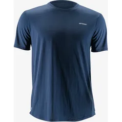 Tennis T-Shirt Herren TTS100 Club marineblau stahlblau S