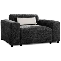 Fun Möbel Sessel Designersessel ROMY in Stoff Enjoy Me, schwarz