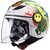 LS2 LS2, Motorradhelm für Kinder Funny Croco Gloss White, M