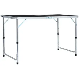 vidaXL Campingtisch Klappbar Grau