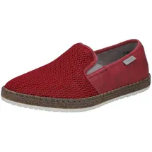 Rieker Espadrille Herren Grau/Rot 44