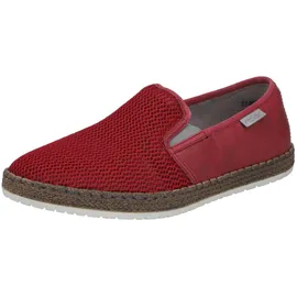 Rieker Espadrille Herren Grau/Rot 44