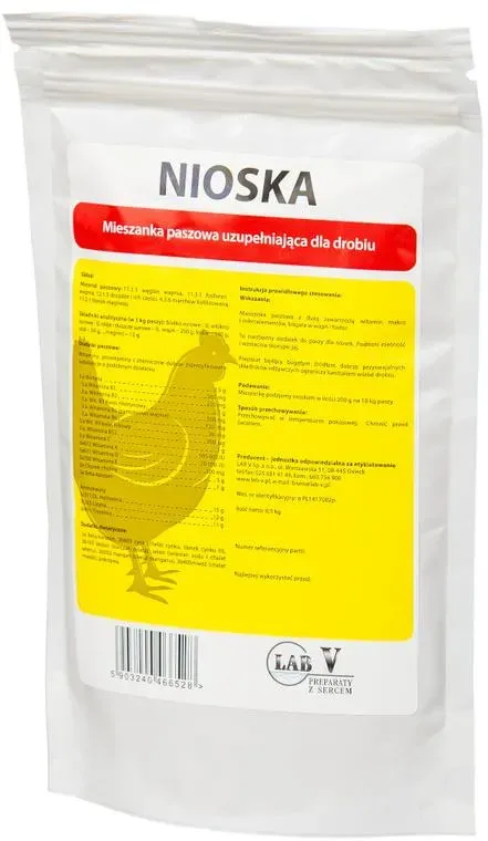 LAB-V Nioska - Ergänzungsfuttermittel für Geflügel zur Verbesserung der Legeleistung 2x1kg