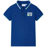 vidaXL Kinder Poloshirt Shirt Polohemd Kurzarm Kindershirt T-Shirt Dunkelblau 104 - 104