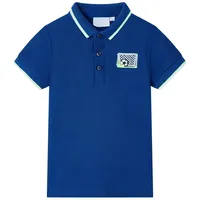 vidaXL Kinder Poloshirt Shirt Polohemd Kurzarm Kindershirt T-Shirt Dunkelblau 104 - 104