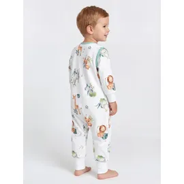 TupTam Schlafsack mit Beinen und Ärmeln OEKO-TEX zertifizierte Materialien, Winterschlafsack 2,5 TOG Unisex, Farbe: Safari (löwe, giraffe, elefant)), Größe: 92-98 - 92-98