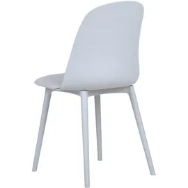 Beliani Esszimmerstuhl 2er Set FOMBY Hellblau