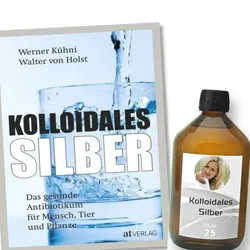 Kolloidales Silberwasser + Buch